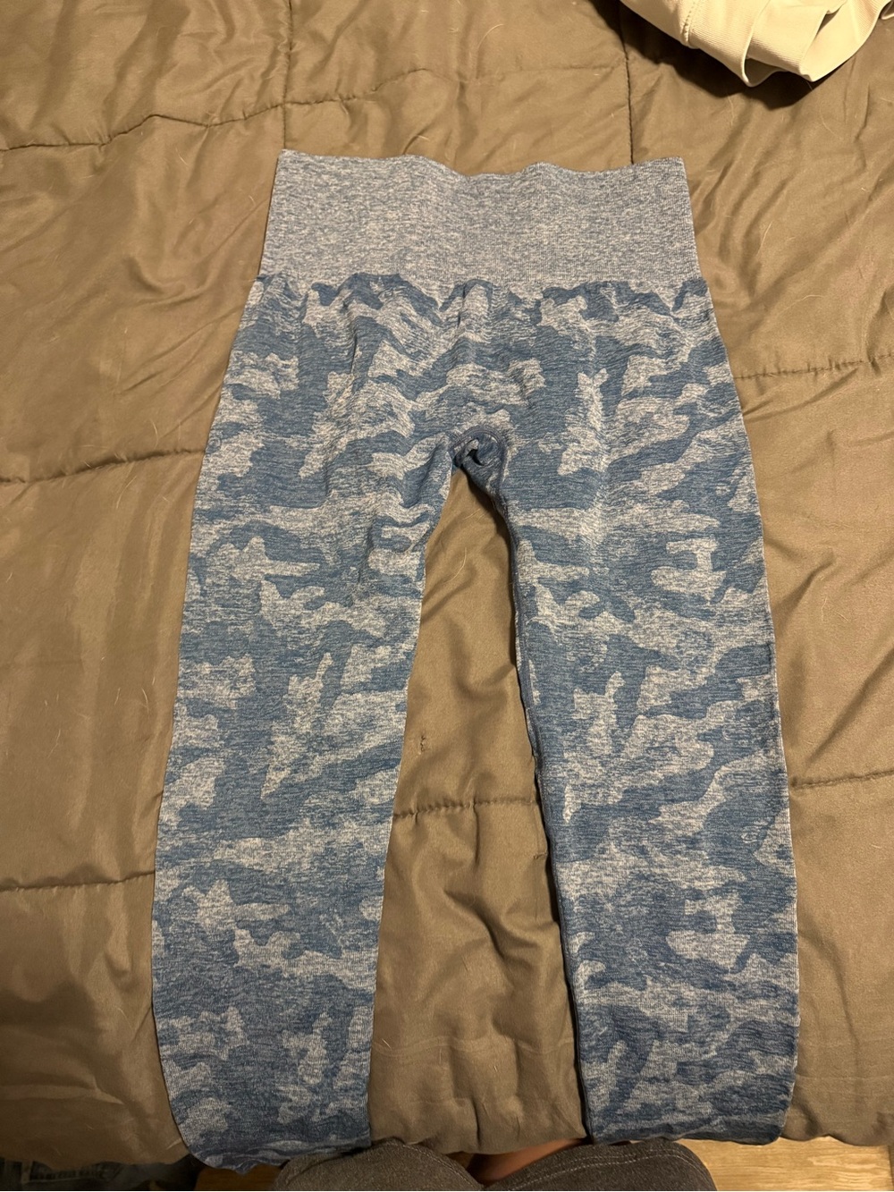 NVGTN High-Waisted Slate Blue Camo Leggings